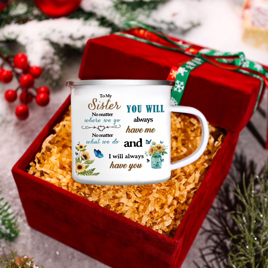 Personalised Photo Mug-Custom Set With Gift Box To My Sister Birthday Gift Ceramic Coffee Mug for Sister