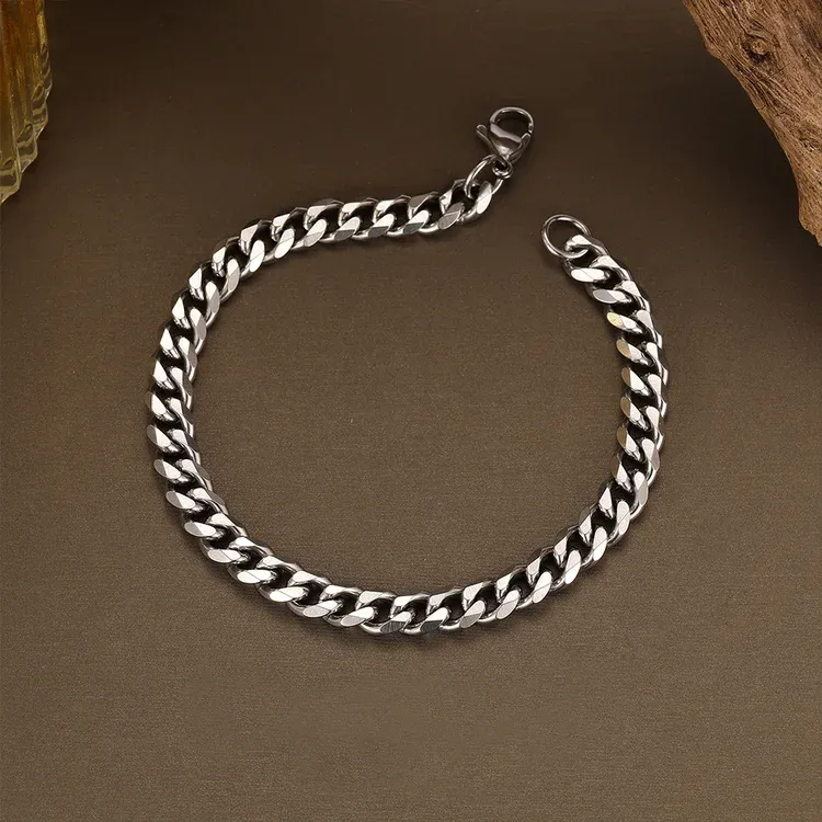 To My Man I LOVE YOU Cuban Chain Bracelet Stainless Steel Bracelet Romantic Gift