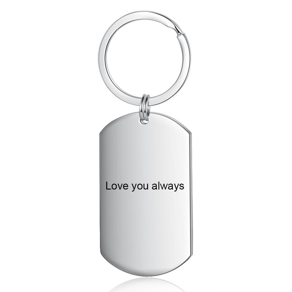 Personalized Keyring Engraved Photo Keyring Gifts For Her
