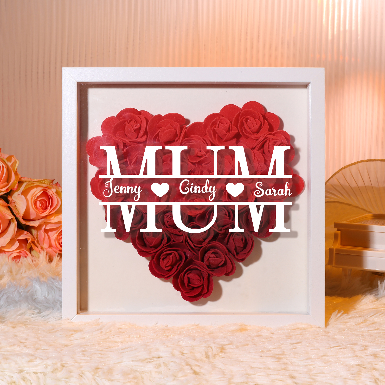 Personalised Custom Name and Text, Exquisite Love Decorations in Five Colors, Home Decoration Gifts for Mum