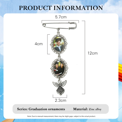 Personalised Photo Brooch, A Special Graduation Gift For Him