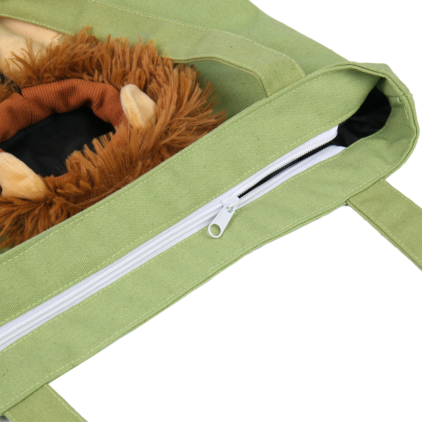 Personalised Name Cat Carrier Bag Cute Lion-Shaped Cat Carrying Bag Large Capacity Cat Canvas Tote Bag For Small Animals Dogs Cats