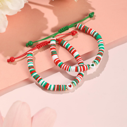 2 PCS Natural Stone Bracelets With Card Back To School Season Gift For Best Friend