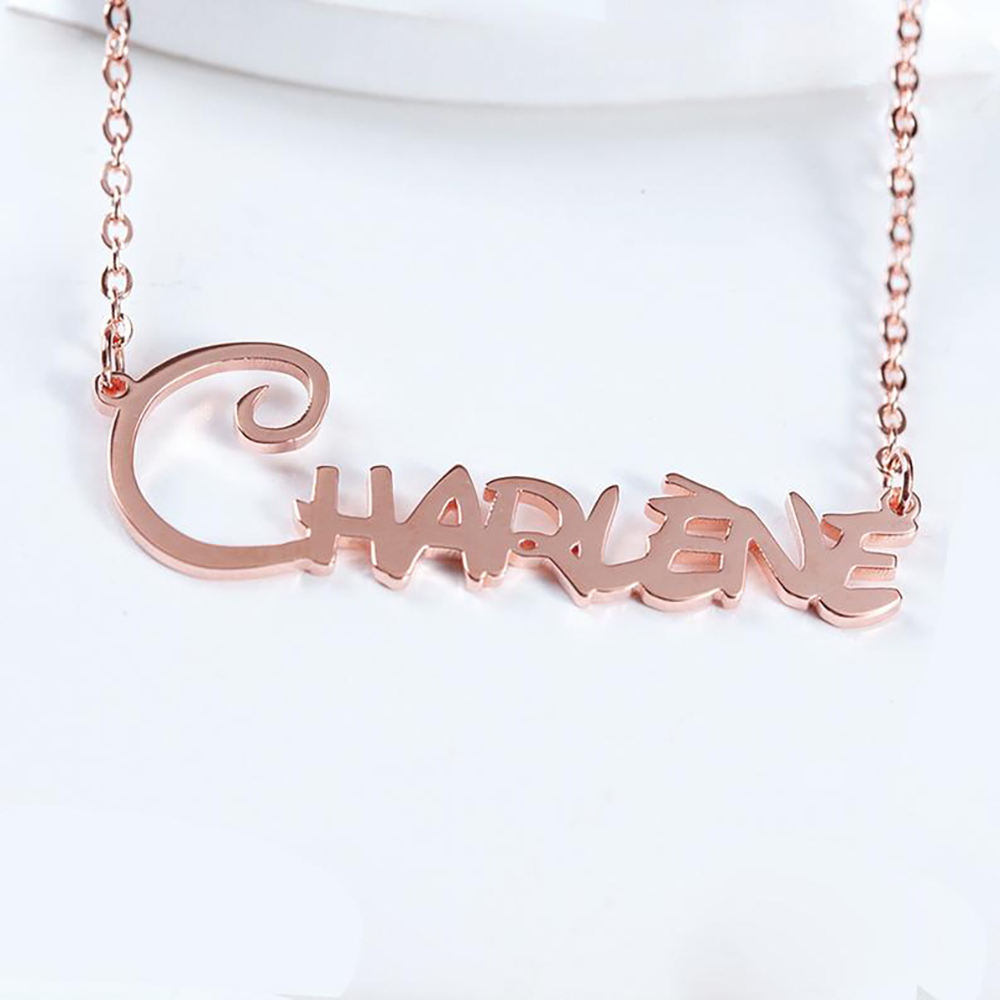 Personalised Necklace Custom 1 Name Necklace Gift For Women | Jessemade
