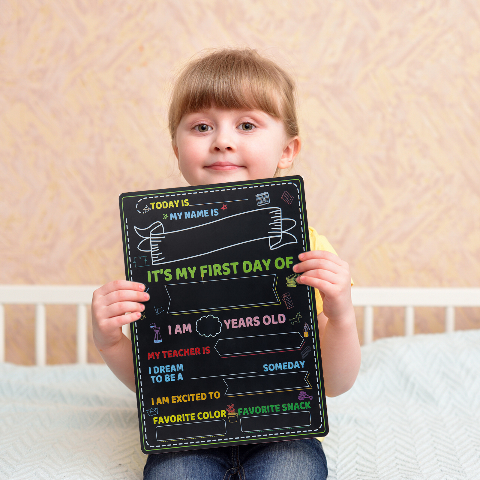 First Day of School Sign-Last Day of School Sign-Small Chalkboard for Kids