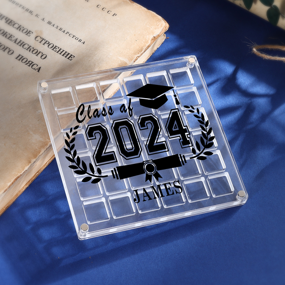 Personalised Acrylic Graduation Gift, Customized Name, Text and Date Acrylic Ornament Gift For Her/Him