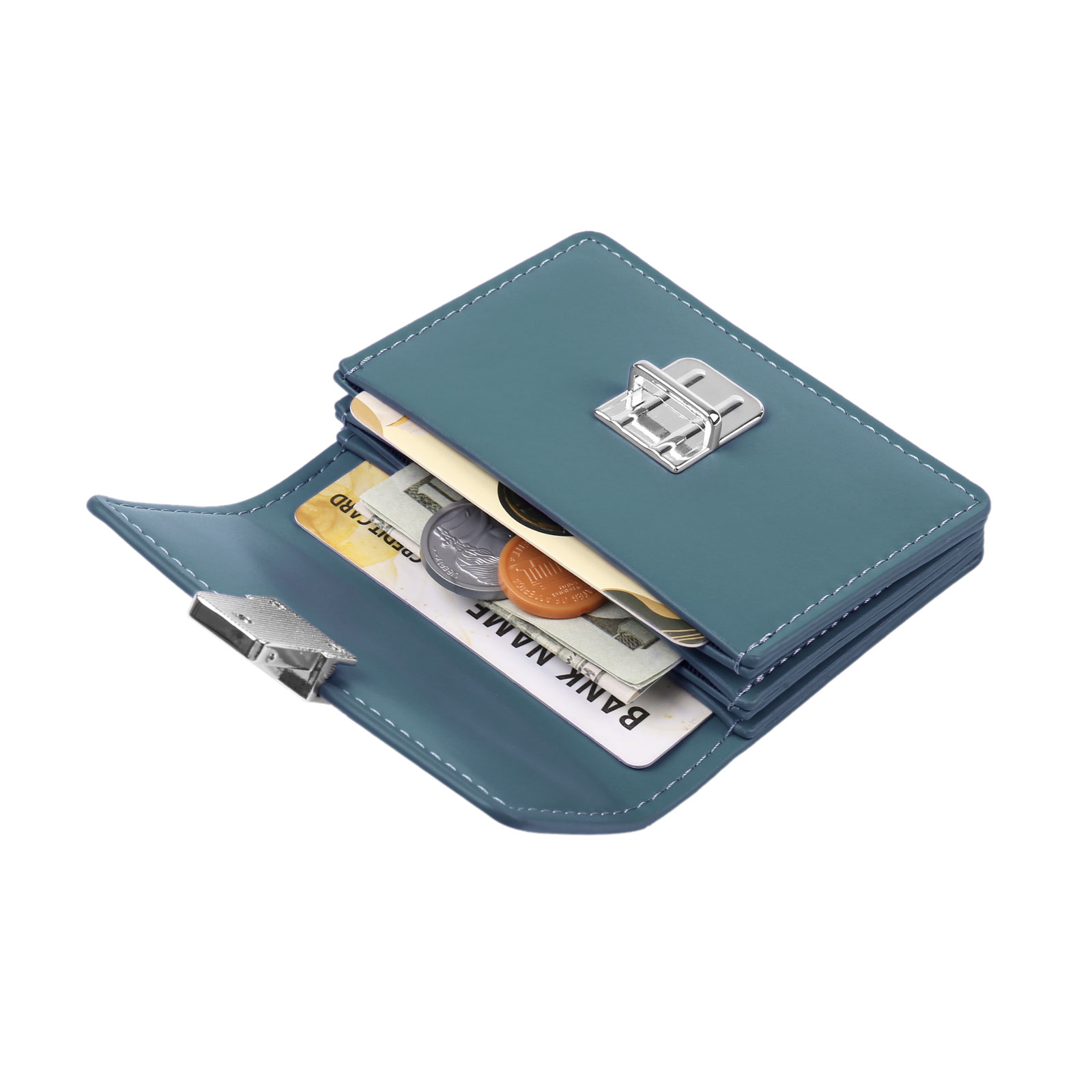 Custom Purse-Personalised Photo & Text PU Leather Ring Wallet Coin Purse Three Colors Available Gift for Her