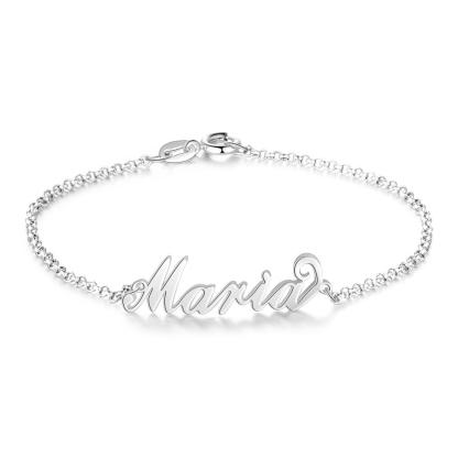 Personalised Bracelet Custom 1 Name Bracelet Gift For Women