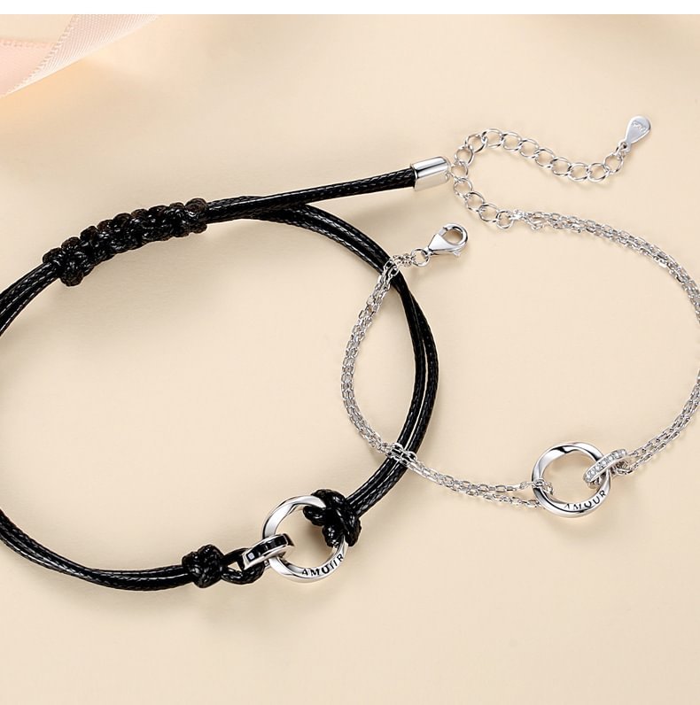 Personalised Couple Bracelets Custom Names Matching Bracelet Love Gifts