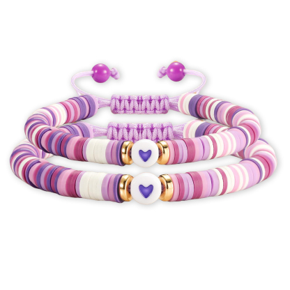 2 PCS Natural Stone Bracelets With Card Back To School Season Gift For Best Friend