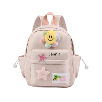 Personalised Nylon Polyester Children's Custom Name Backpack Back to School Gift