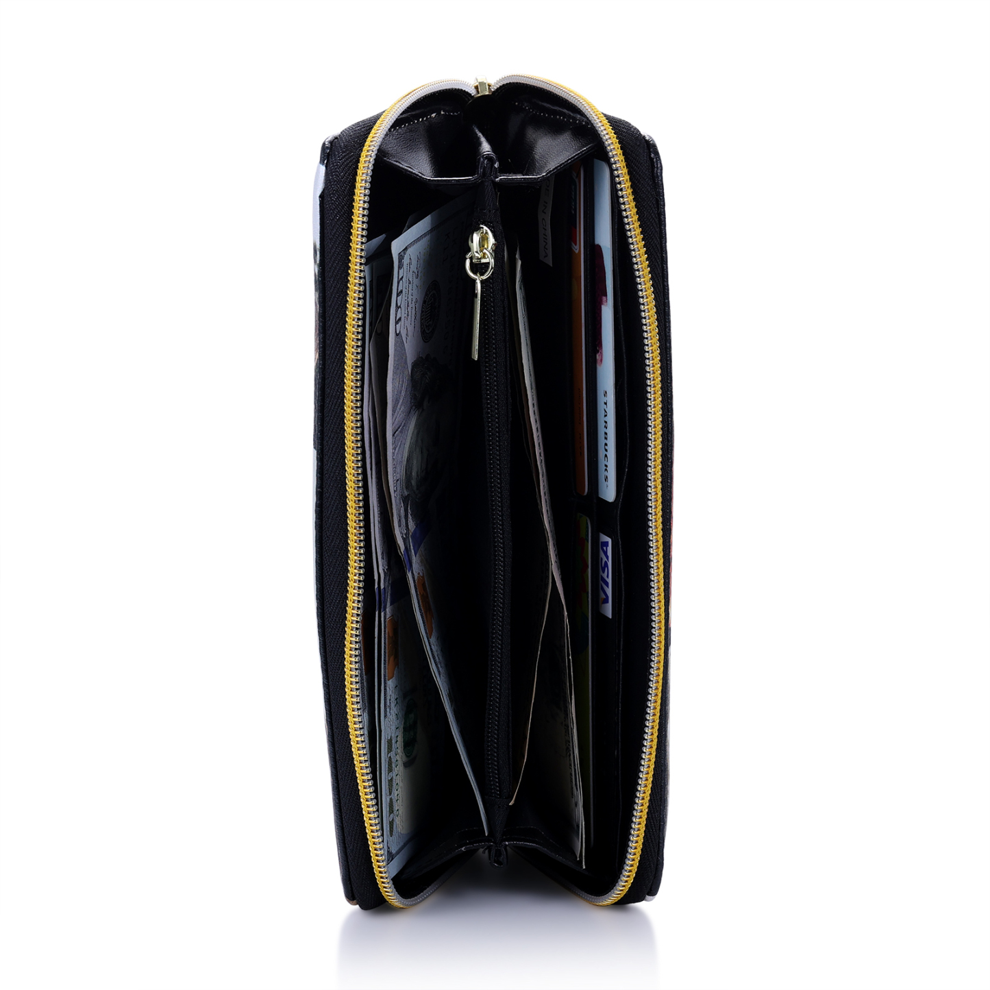 Custom Purse-Long Purse Personalised Leather Wallet Engraved 6 Photos Zip Wallet  Gifts For Women Men