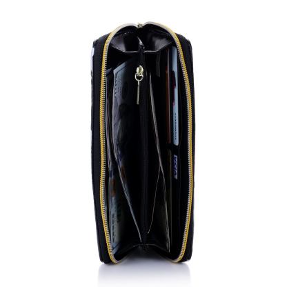 Custom Purse-Long Purse Personalised Leather Wallet Engraved 6 Photos Zip Wallet  Gifts For Women Men