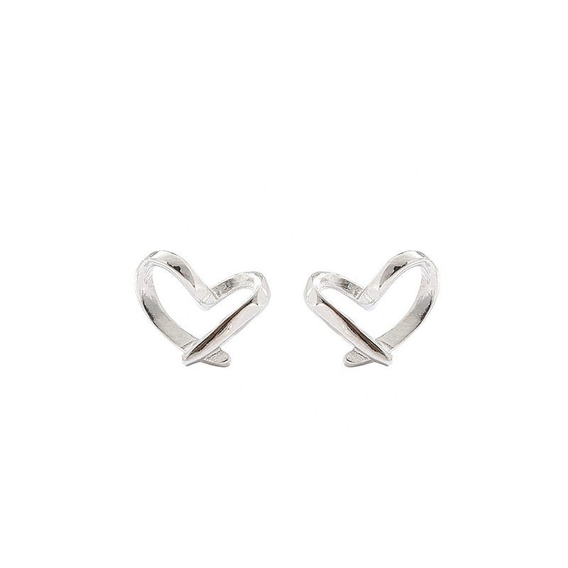 925 Silver Heart Earrings for Women
