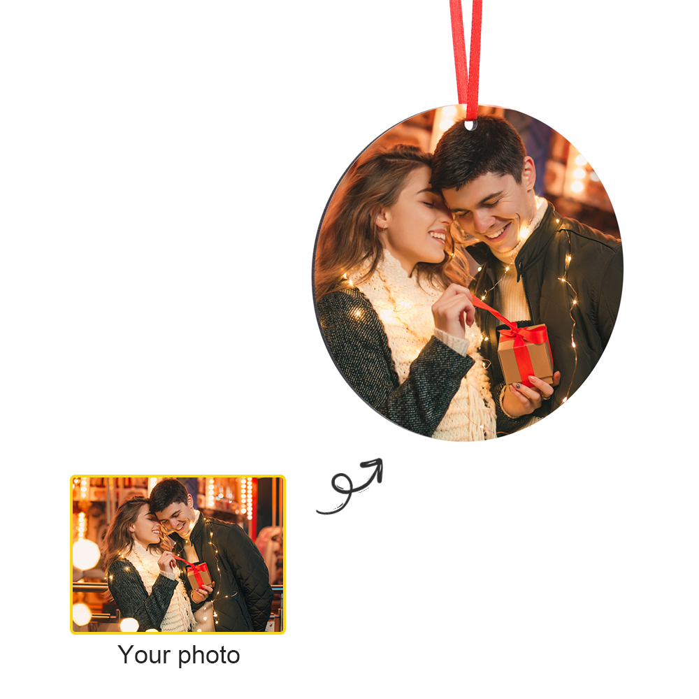 Personalized Spotify Code Music Christmas ornament-Custom 1 Photo