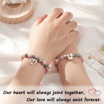 2 PCS Natural Stone Bracelets With Card For My Daughter As A Back To School Gift