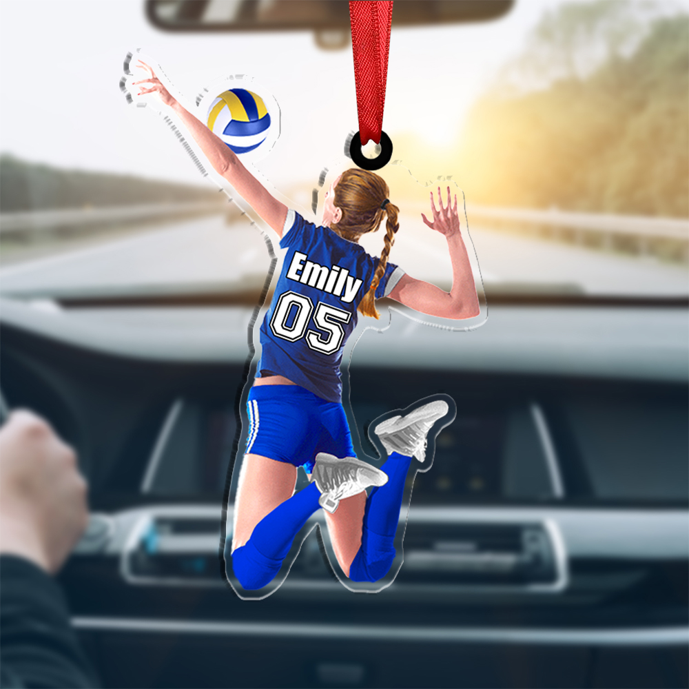 Personalized Name Acrylic Volleyball Keychain/Decoration Special Gift For Her/Him
