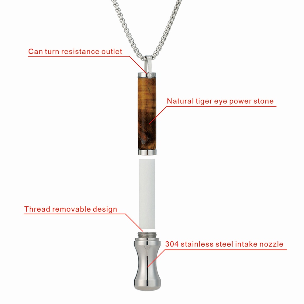 Breathing Necklace Stress Relief Meditation Necklace