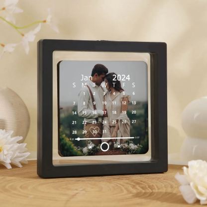 Personalised Photo Fridge Magnet with Custom 2 Names & 1 Date & 1 Photo – Elegant Gift for Couple | Jessemade