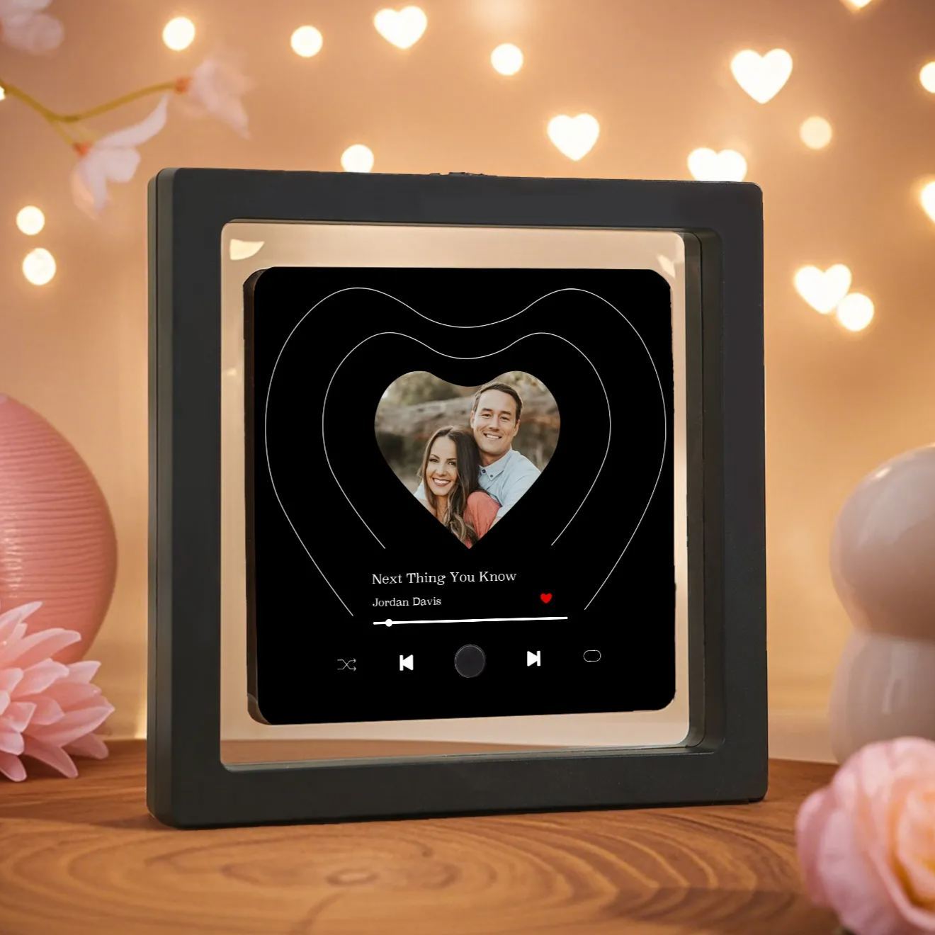 Personalised Music Refrigerator Magnet – Custom Photo & Song | Valentine's Gift for Him/Her | Jessemade