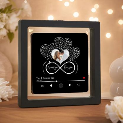 Personalised Music Fridge Magnet with Custom Photo, 2 Names & Song – Perfect Valentine’s Day Gift for Him/Her | Jessemade