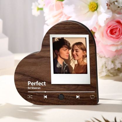 Personalised Couple Fridge Magnets – Customize with Photos and Favorite Songs – Valentine's Day Heart Home Decor | Jessemade