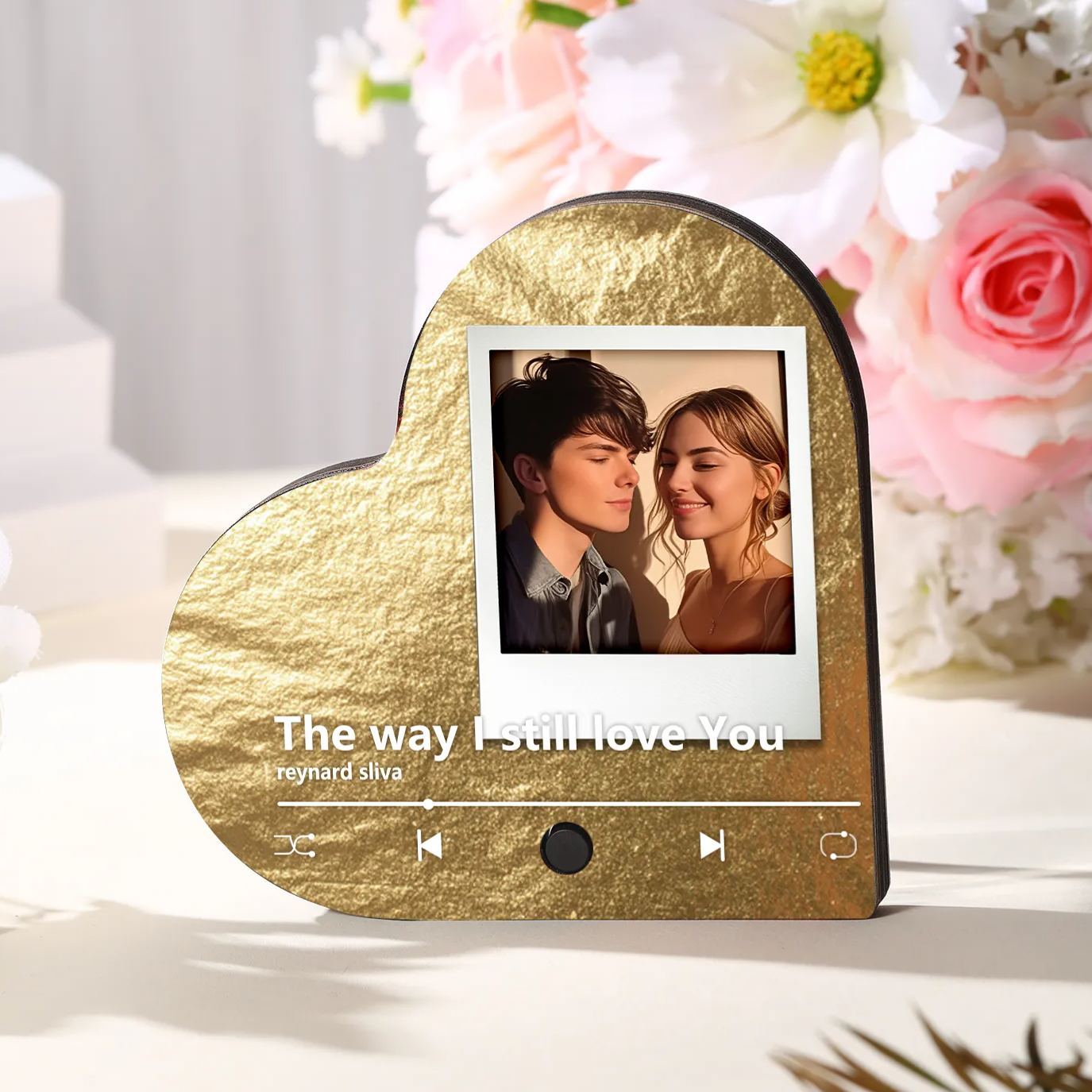 Personalised Couple Fridge Magnets – Customize with Photos and Favorite Songs Valentine's Day Home Decor | Jessemade