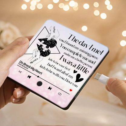 Personalized Fridge Magnet The Day I Met You I Found My Missing Piece Heart Puzzle Valentines Day Gift