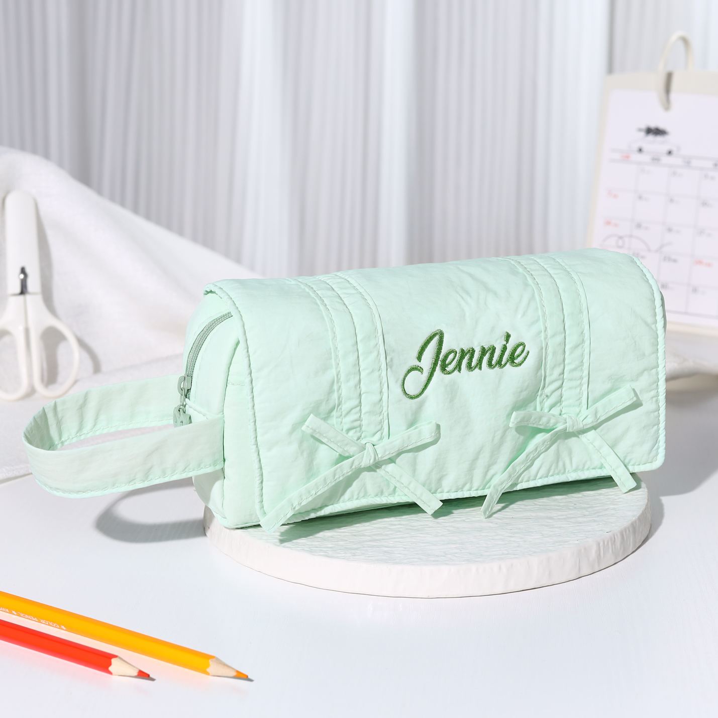 Personalised Cute Pencil Case with Custom Name & Pattern for Kids | Jessemade