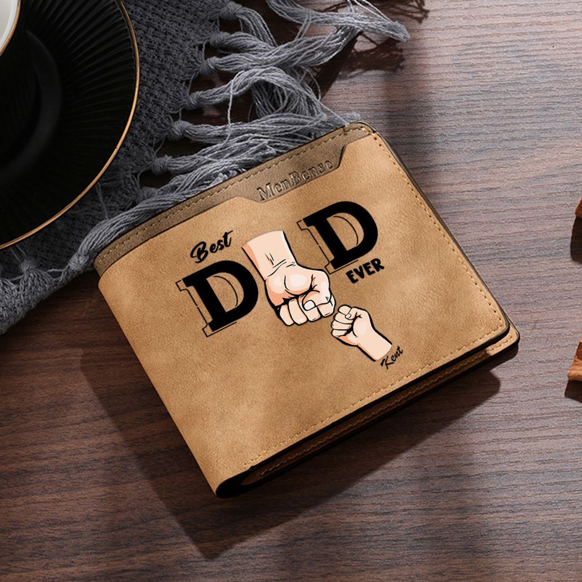 [Copy]Personalised First‑layer Leather Wallet for Men