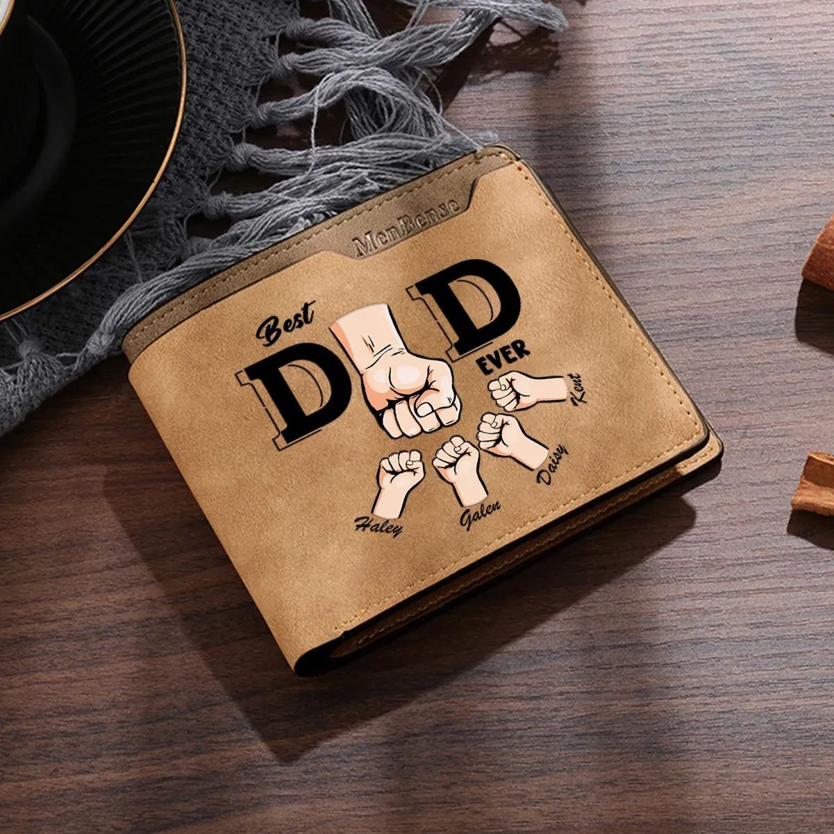 [Copy]Personalised First‑layer Leather Wallet for Men