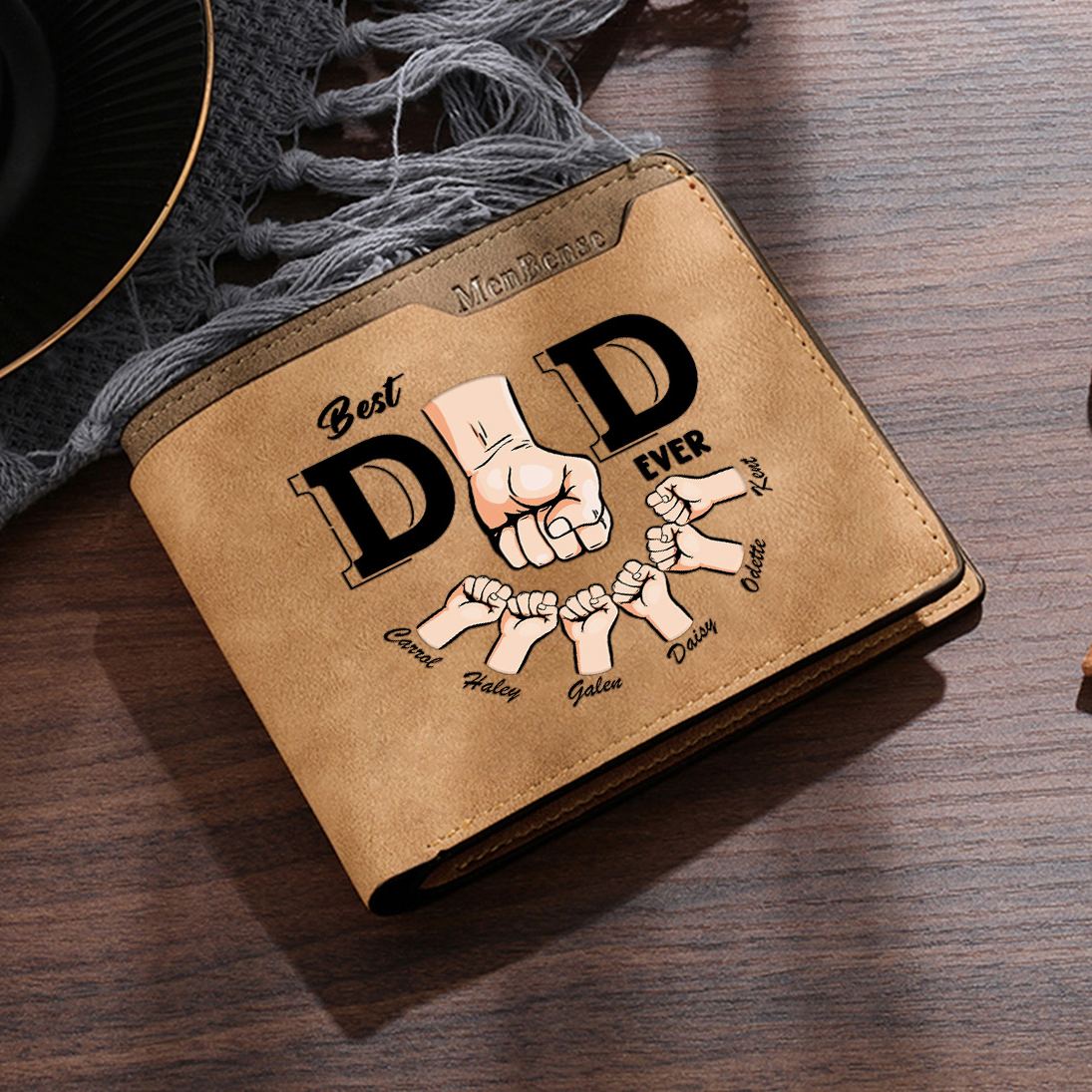 [Copy]Personalised First‑layer Leather Wallet for Men