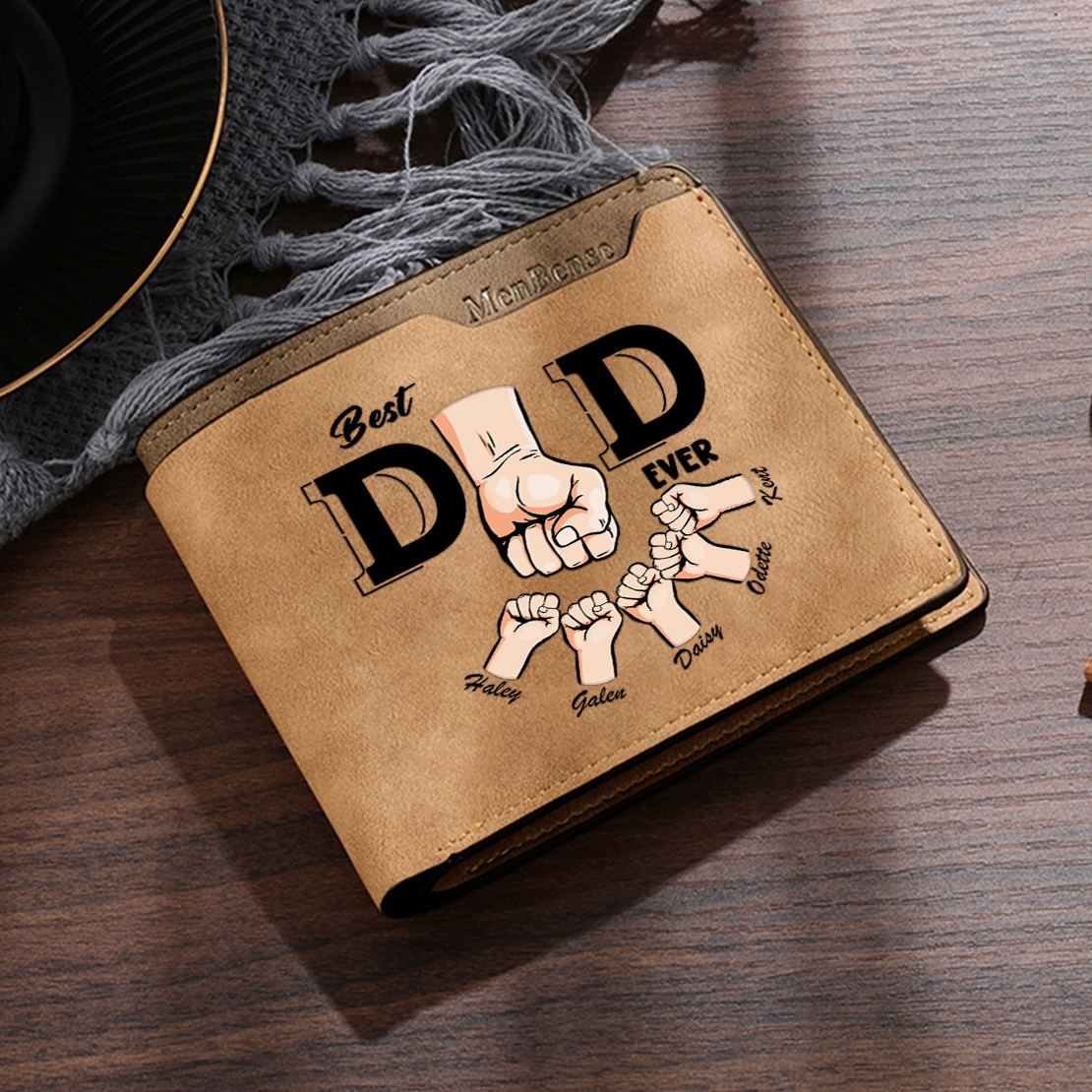 [Copy]Personalised First‑layer Leather Wallet for Men