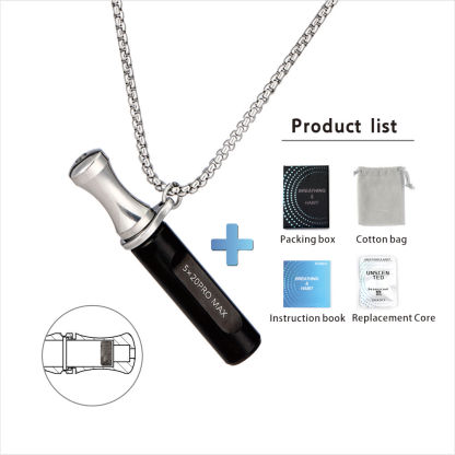 Anxiety Relief Stainless Steel Breathing Necklace