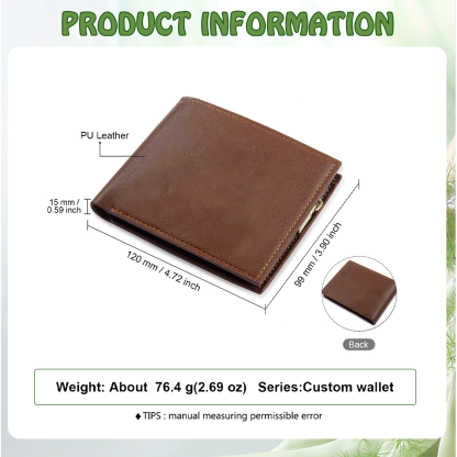 Personalised PU leather wallet, "I'm a professional grandad"