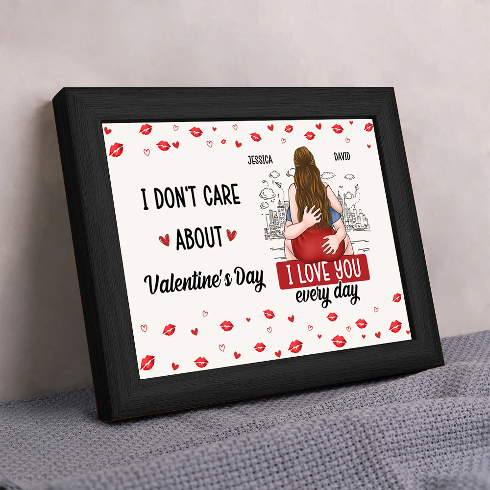 Personalised LED Light Frame for Couples – “I Love You Every Day”