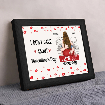 Personalised LED Light Frame for Couples – “I Love You Every Day”