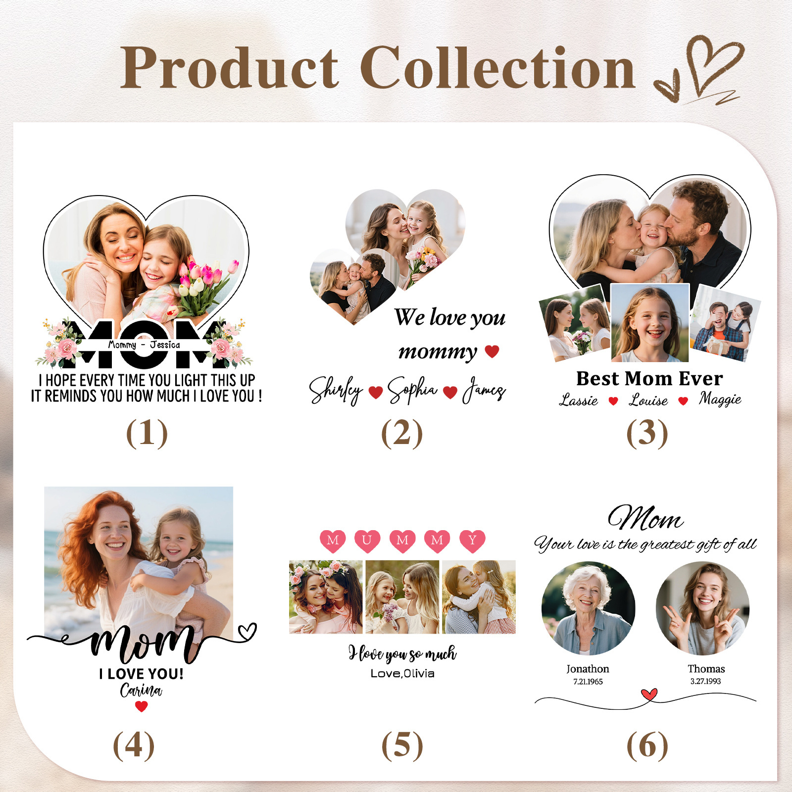 Personalised 3D Peony Crochet Flower Shadow Box Frame