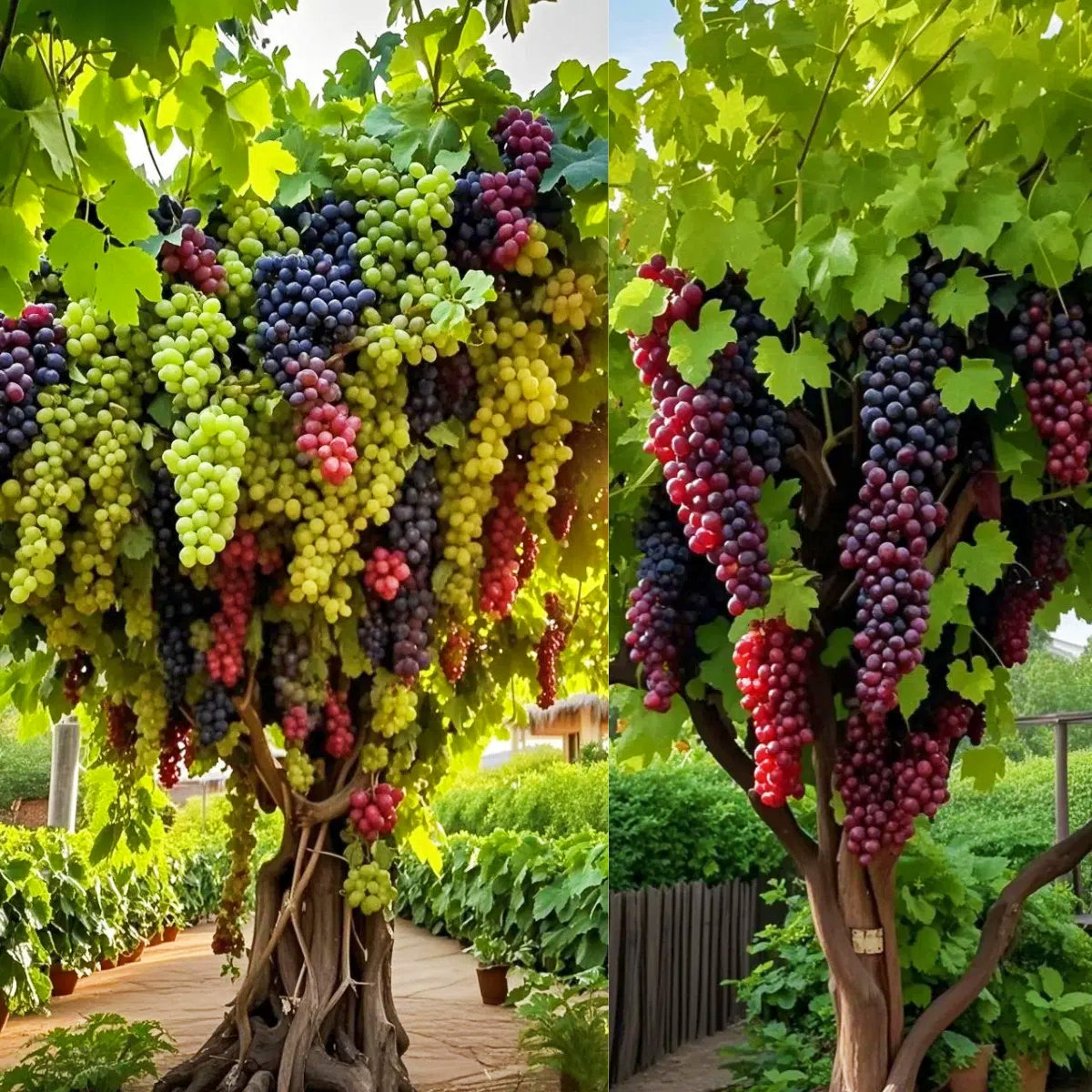🍇Giant Grape Tree Seeds👍Thin-skinned, seedless and juicy
