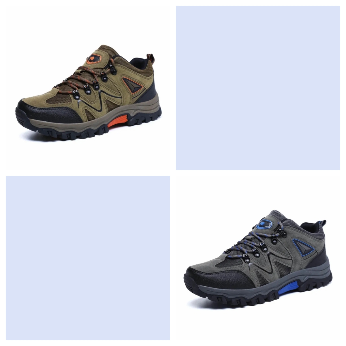 Men's Outdoor Lightweight Breathable Orthopedic Hiking Shoes Comfortable Trekking Work Shoes For All Season-POIULTD