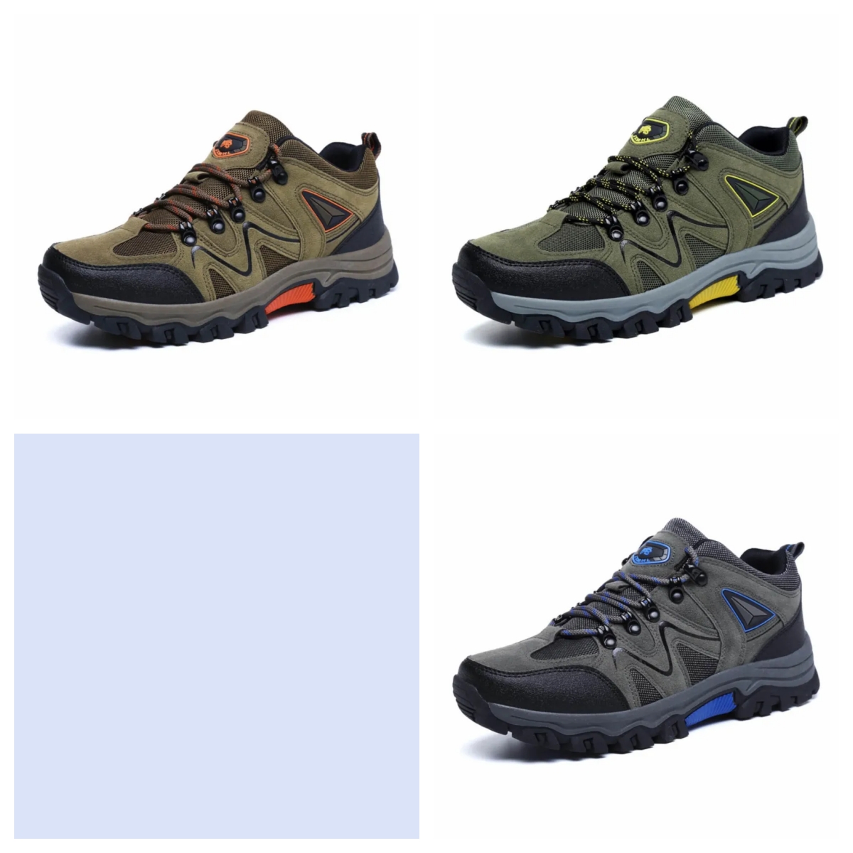 Men's Outdoor Lightweight Breathable Orthopedic Hiking Shoes Comfortable Trekking Work Shoes For All Season-POIULTD