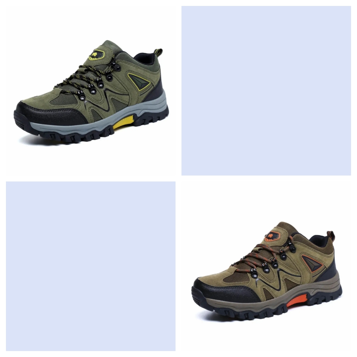Men's Outdoor Lightweight Breathable Orthopedic Hiking Shoes Comfortable Trekking Work Shoes For All Season-POIULTD