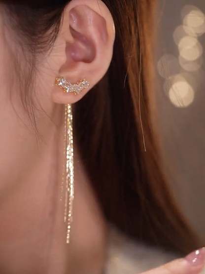 Last Day 49% OFF✨Pentagram Tassel Earrings| Perfect Gift🎁-POIULTD