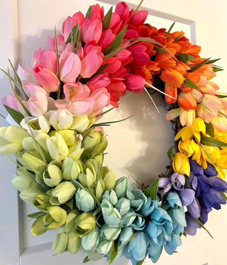 💥UV Resistant Lifelike Artificial Tulips Flowers💐