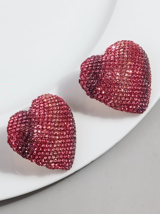 Women's Valentine's Day Heart Fashion Earrings-POIULTD