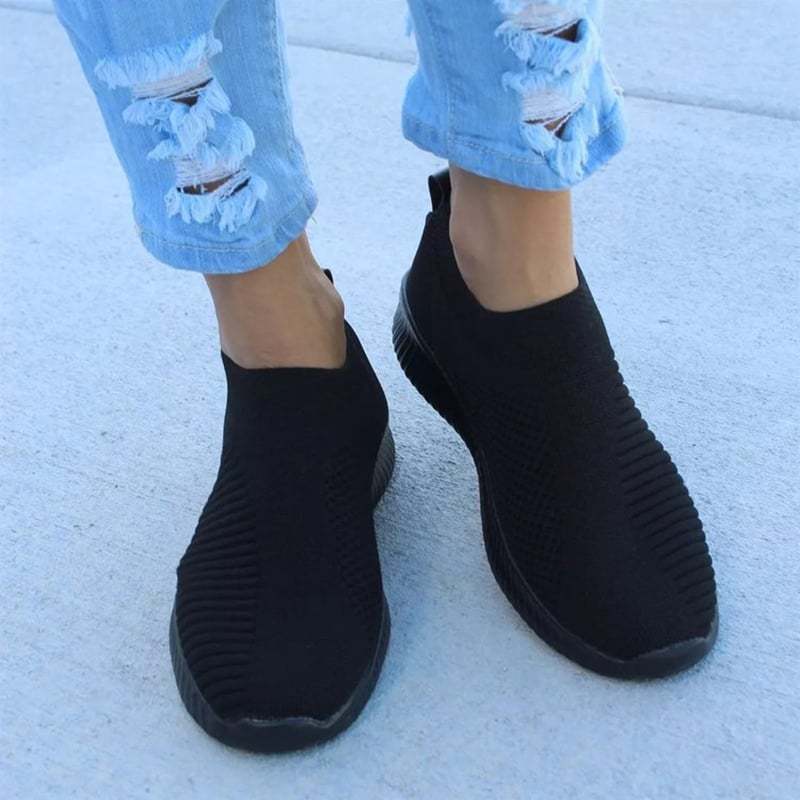 Casual Weave Women's Sneakers-POIULTD