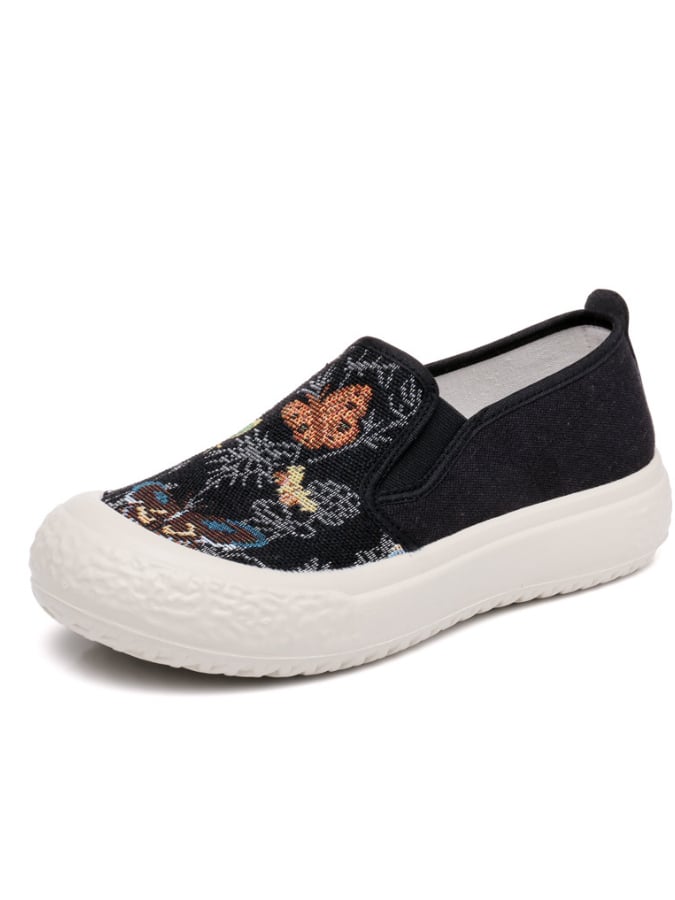 New Fashion Tide Shoes Thick Bottom Casual Wild Single Shoes Shallow Mouth Flat Bottom Shoes-POIULTD