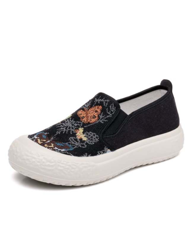 New Fashion Tide Shoes Thick Bottom Casual Wild Single Shoes Shallow Mouth Flat Bottom Shoes-POIULTD