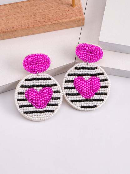 Women's Valentine's Day New Letter LOVE Acrylic Earrings-POIULTD