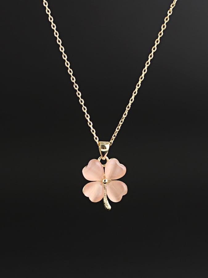 Women St. Patrick's Day Stylish Clover Pendant Necklace-POIULTD
